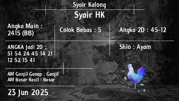 Syair Kalong - Syair HK