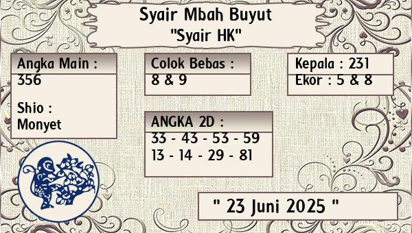 Syair Mbah Buyut - Syair HK