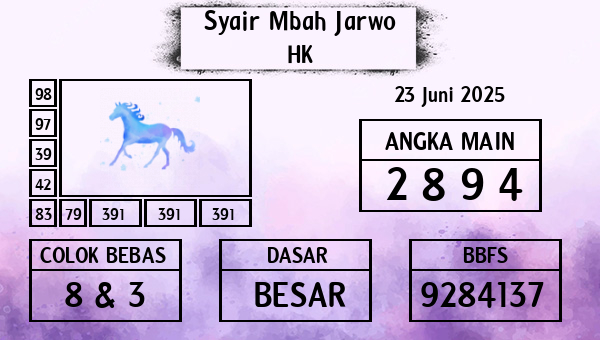 Syair Mbah Jarwo - HK
