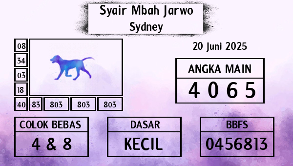 Syair Mbah Jarwo - Sydney