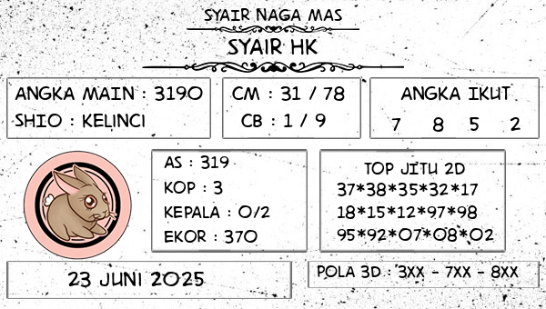 SYAIR NAGA MAS - Syair HK