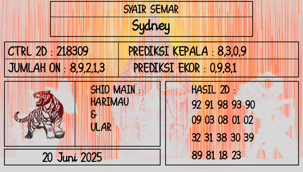 SYAIR SEMAR - Sydney